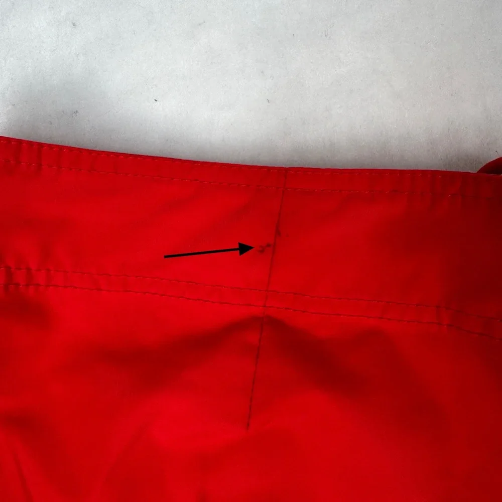 Oakley Board Shorts Mens Size 40 Red Spell Out Graphic Surf Swim Trunks